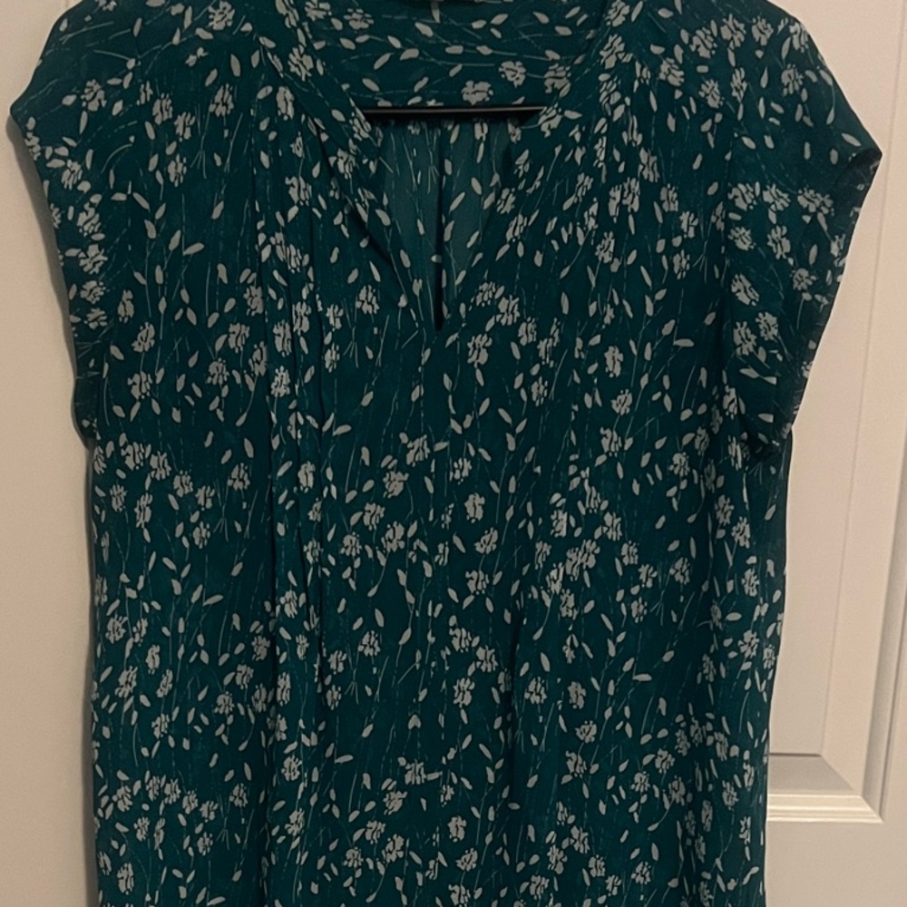 Floral Teal Women's Top